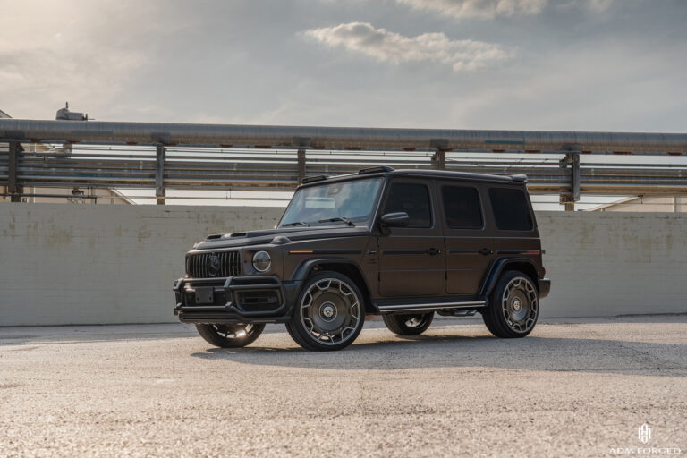 Mercedes-AMG G63 with the Urban Automotive kit on the ADM Forged SS103 Signature Series in a Matte Black with Polished accent finish with custom floater application.